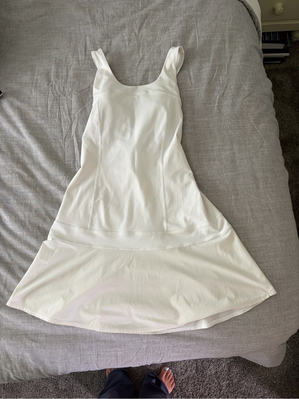 lululemon athletica White Sleeveless Flare Dress